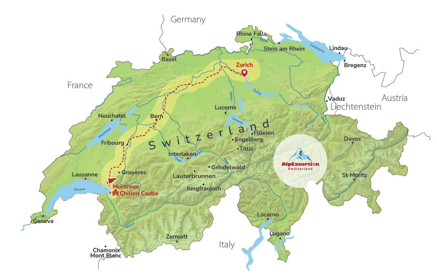 Ein Hauch von Geschichte: Schloss Chillon und Weinverkostung ab Zürich