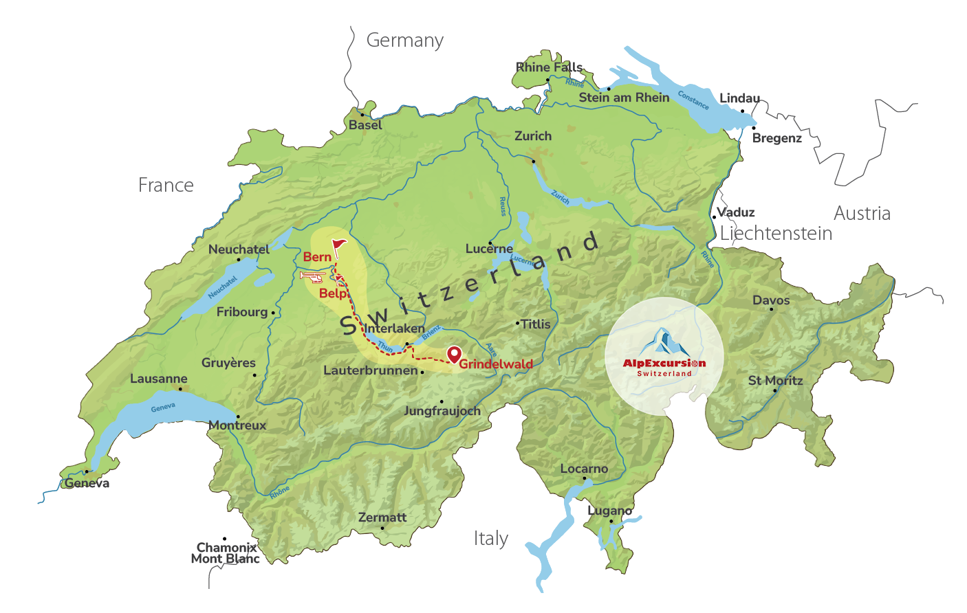 Between Heaven & Bern: Walking & Helicopter Tour from Grindelwald
