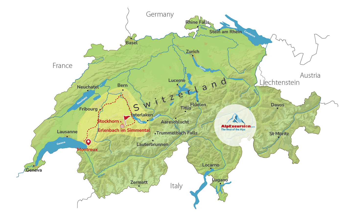 Día de Pesca Guiada en los Alpes desde Montreux