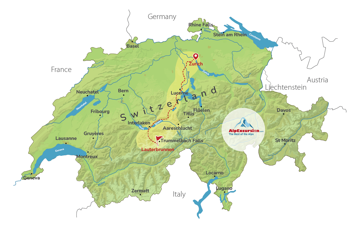 Explorando el Valle de Lauterbrunnen: Caminata Panorámica por Allmendhubel desde Zúrich