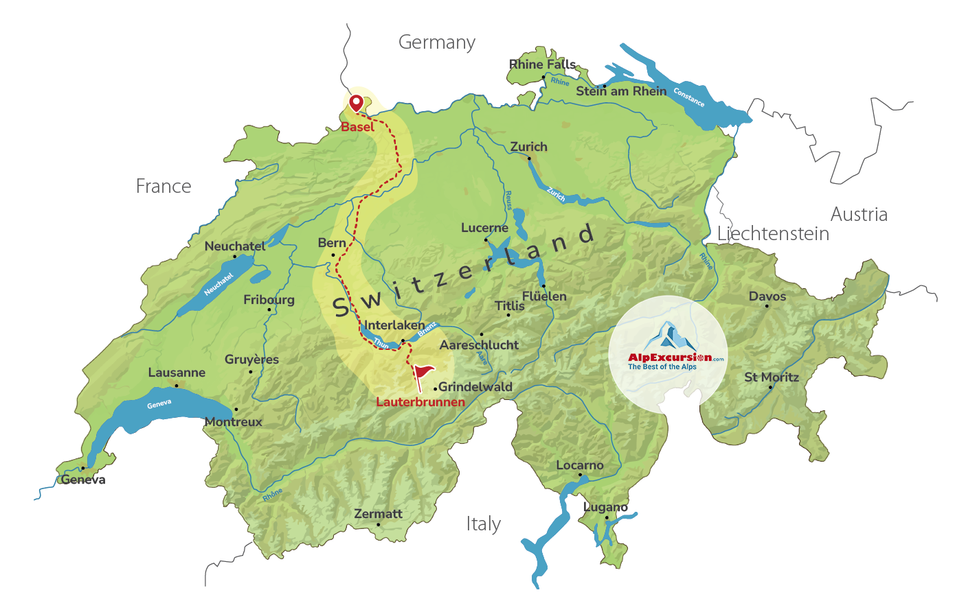 Private Swiss Cheese & Mountain Voyage from Basel