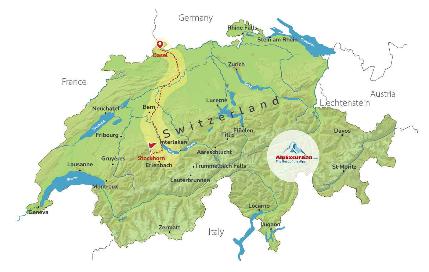 Self-guided Panoramic Hike to Stockhorn from Basel