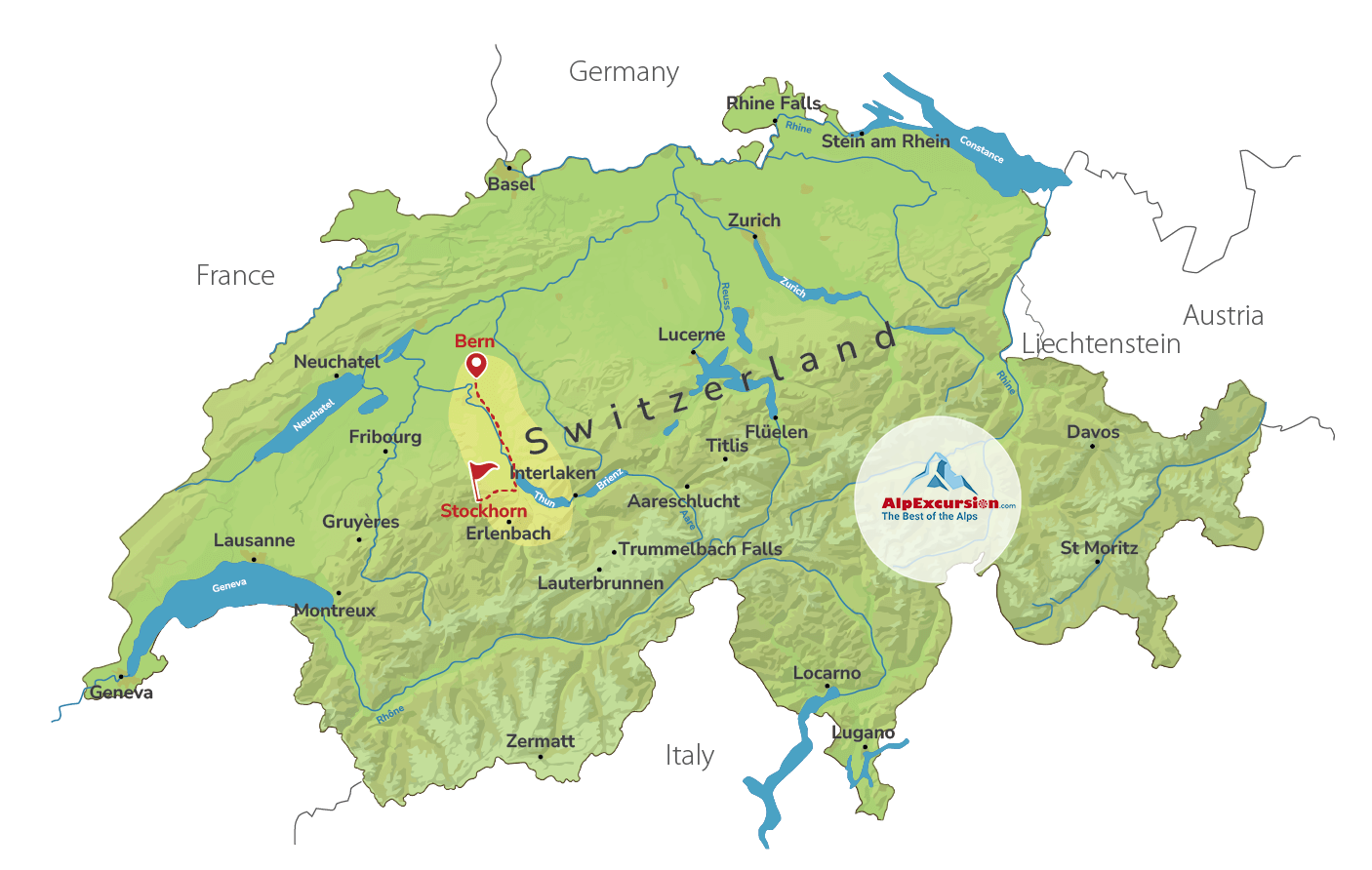 Self-guided Panoramic Hike to Stockhorn from Bern