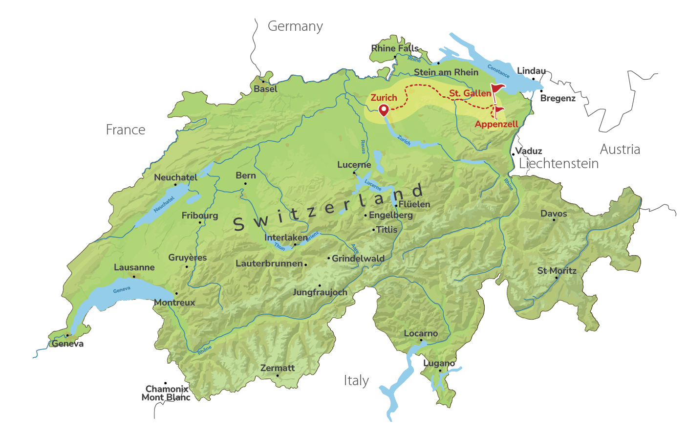 St. Gallen & Appenzell on Private Trip from Zurich