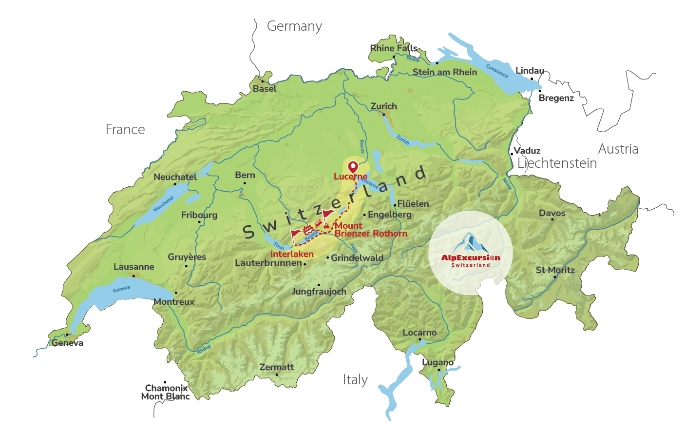 Excursión Privada Panorámica Alpina desde Lucerna