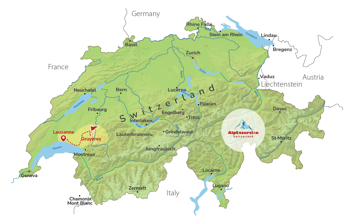 Cheese & Chocolate Tasting in Gruyères from Lausanne