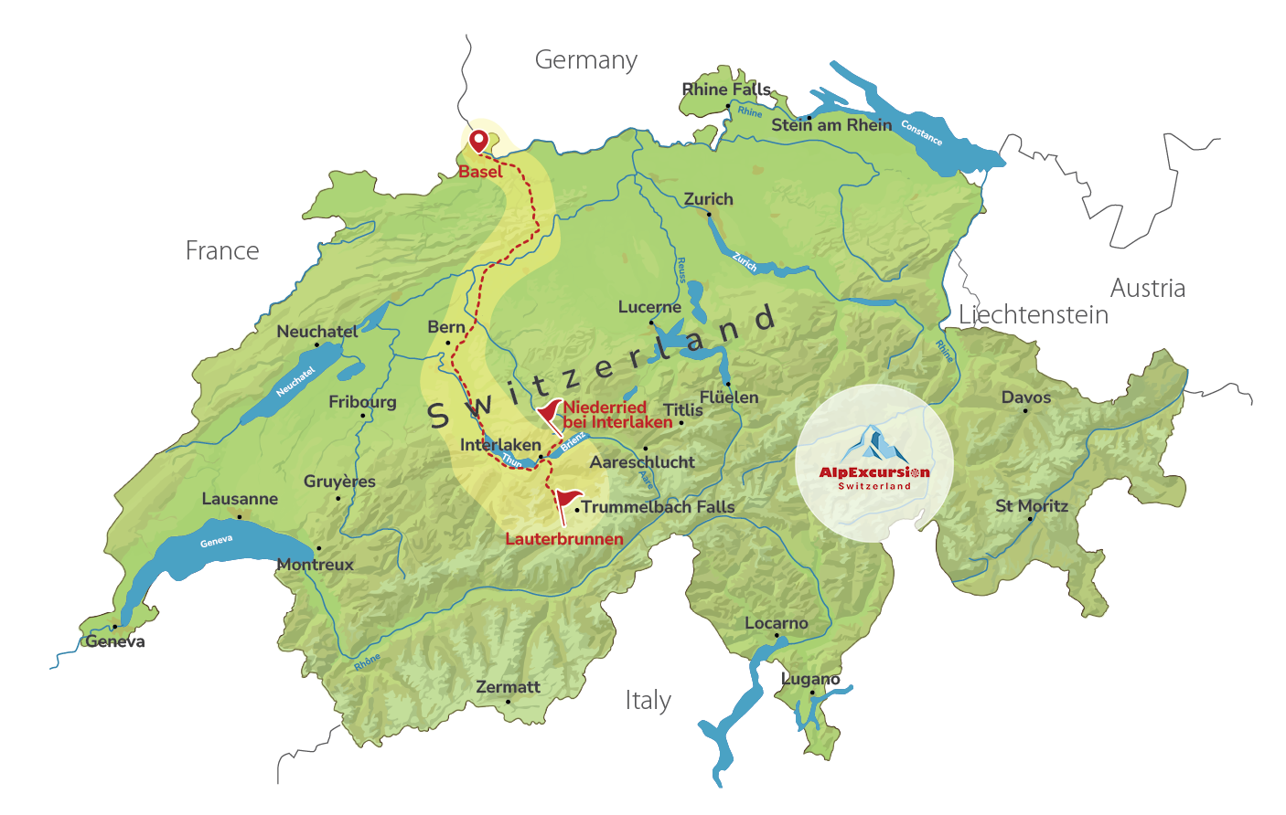 Senderismo panorámico en Allmendhubel | Explorando el Valle de Lauterbrunnen desde Basilea