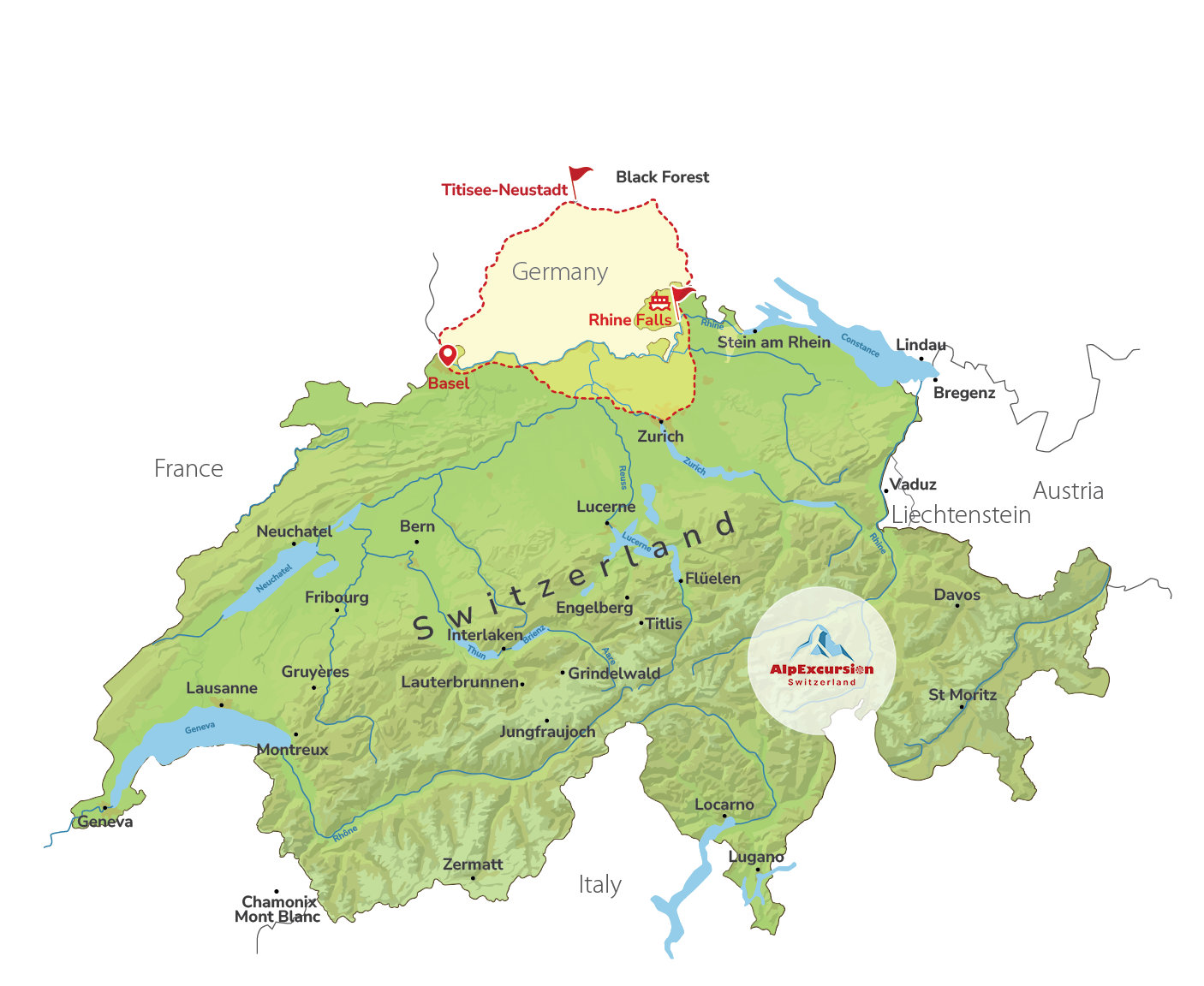 Germany's Black Forest & Swiss Rhine Falls on a Private Trip from Basel