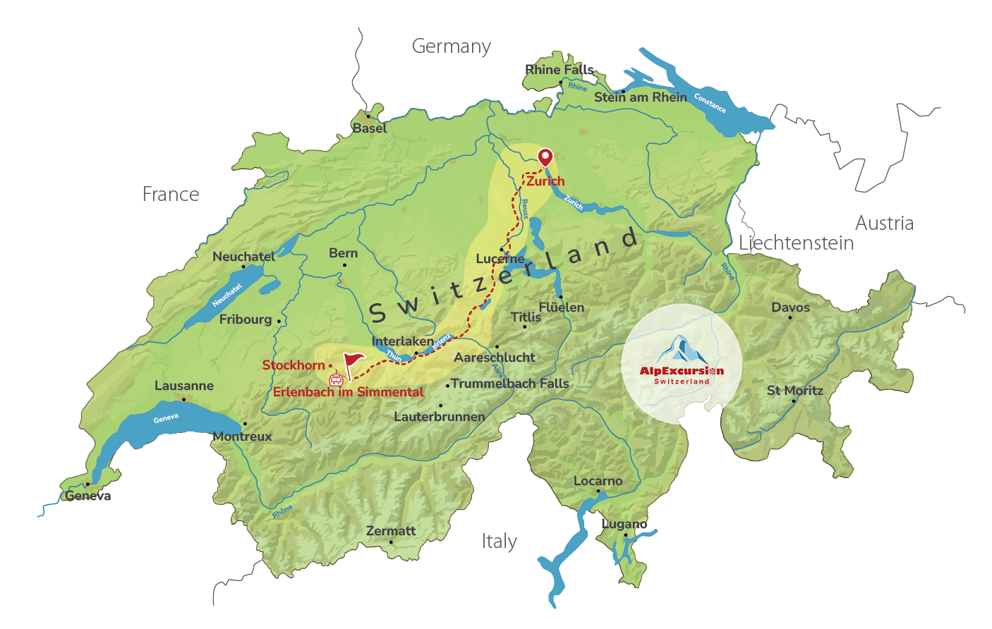 Guided Fishing Day in the Alps from Zurich