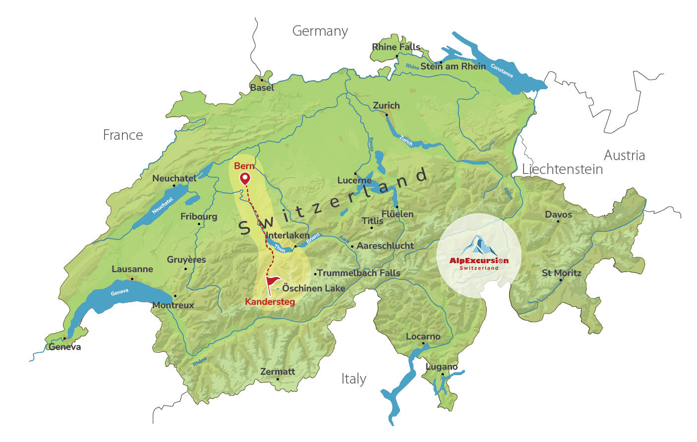 Excursión Guiada: Sendero Circular del Lago Oeschinen desde Berna