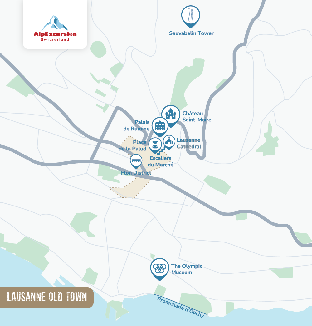 Visite guidée à pied de Lausanne