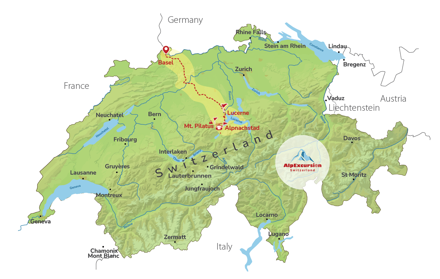 Lucerne & Mount Pilatus Private Day Trip from Basel