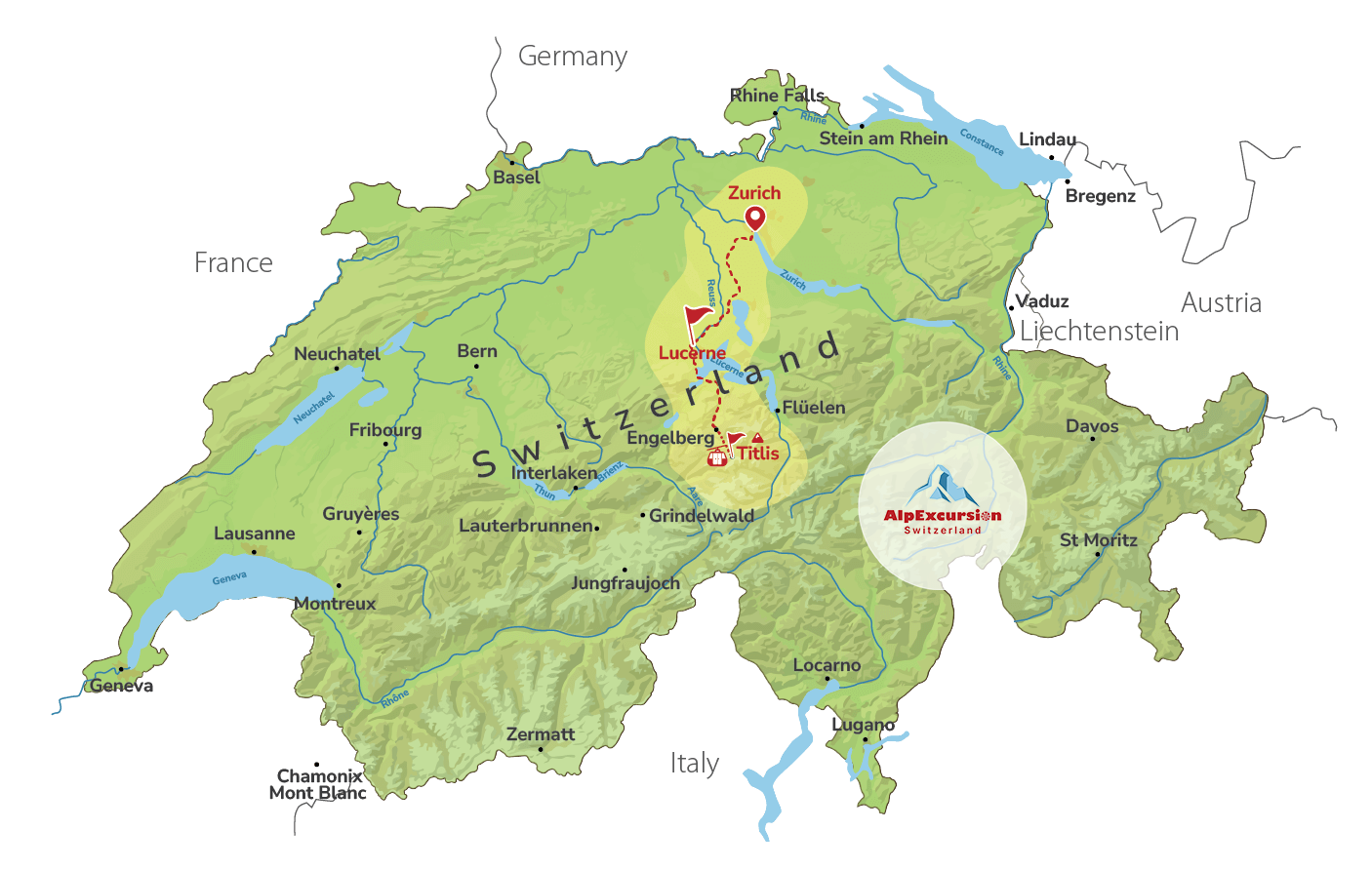 Lucerne & Mount Titlis Private Day Trip from Zurich