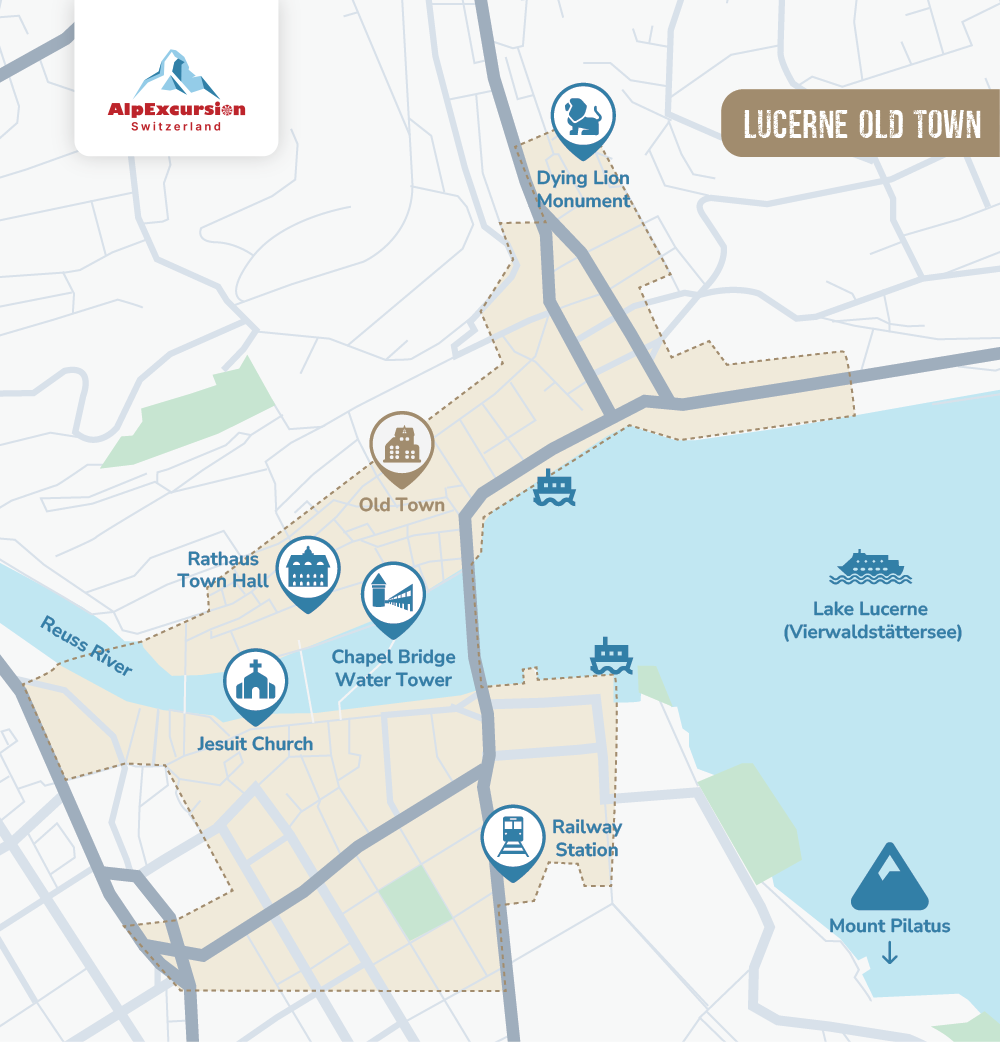 Visita guiada a pie por Lucerna