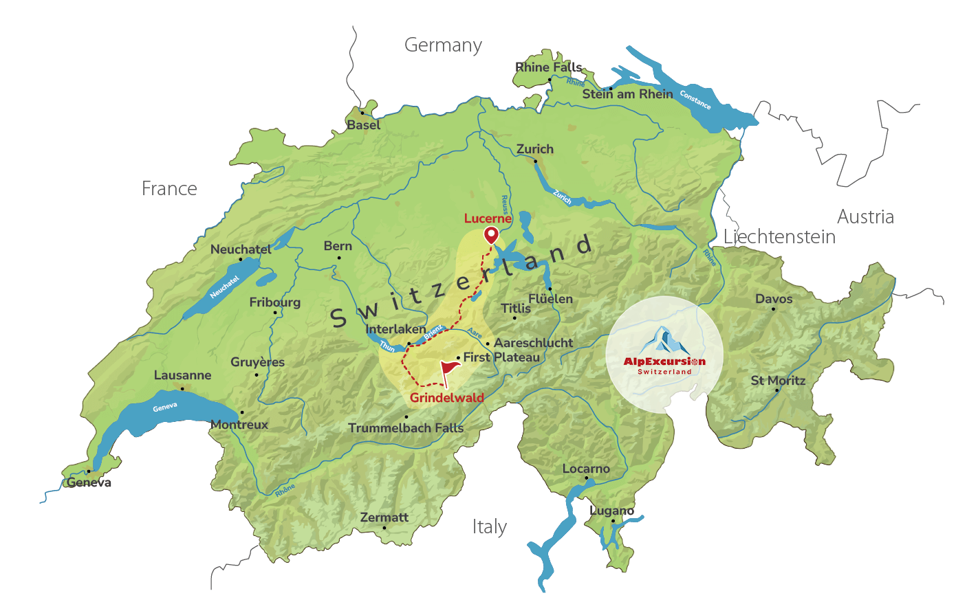 Aventura Guiada Privada a Grindelwald First desde Lucerna