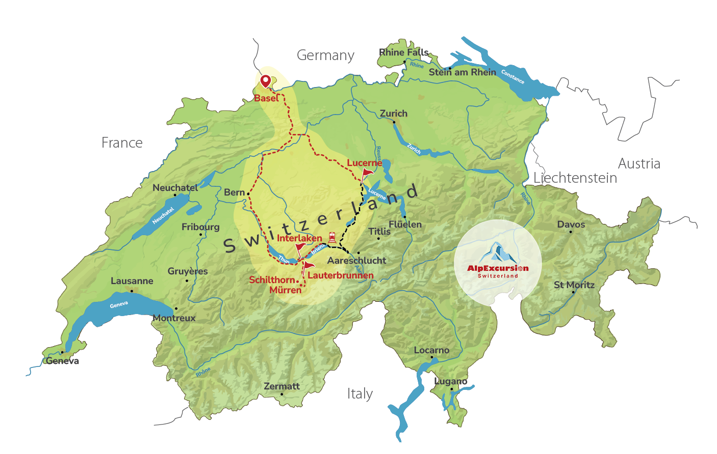 Schilthorn & Lucerne Discovery: Private 2-Day Trip from Basel