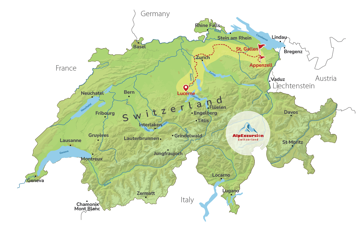 St. Gallen & Appenzell Private Trip from Lucerne