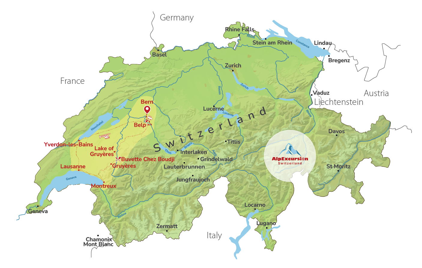 Swiss Sky Gastronomy - Erlebnis: Eine kulinarische Helikopter Reise über dem Genfer See ab Bern