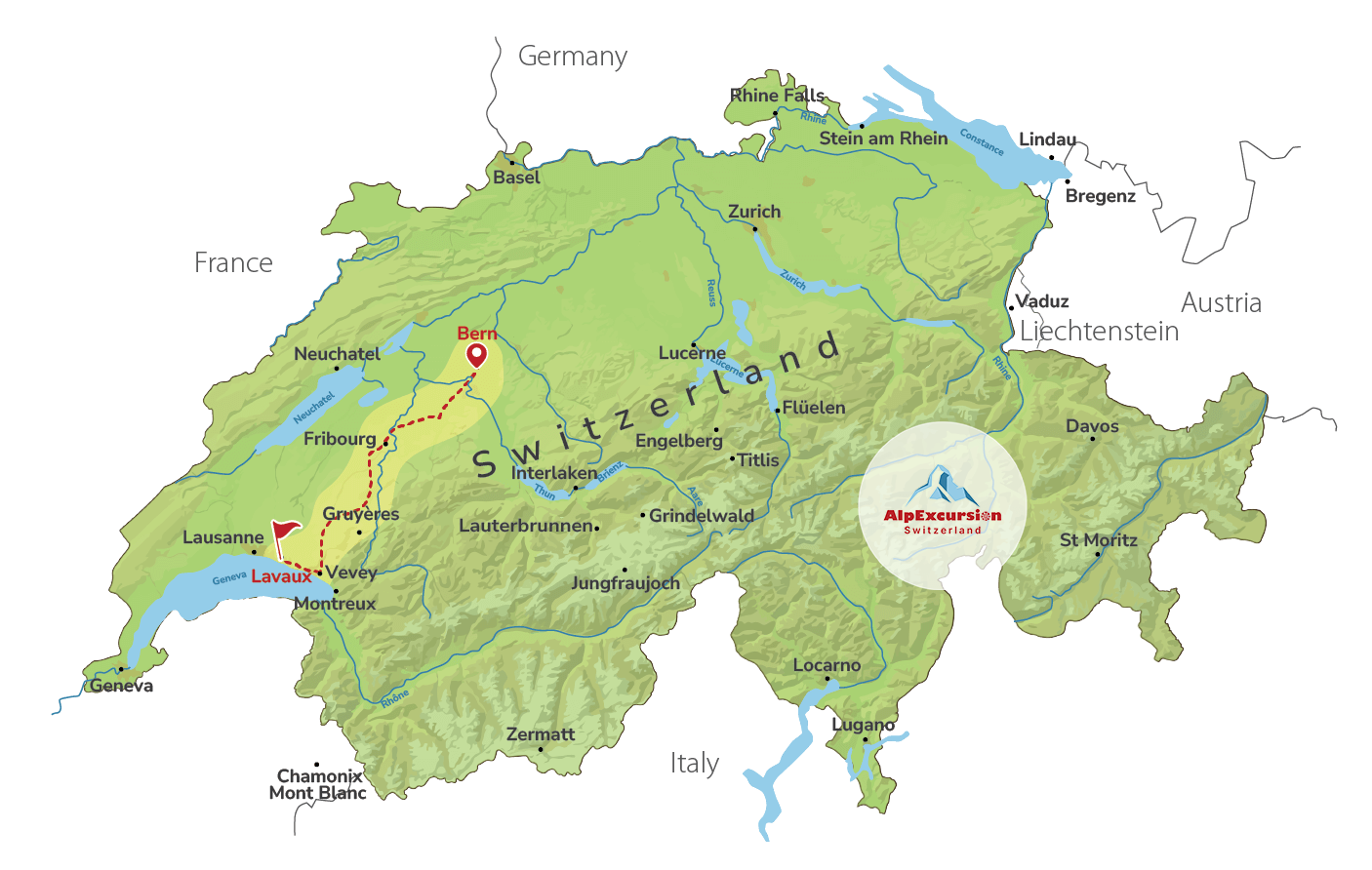Dégustation de vin suisse dans les vignobles de Lavaux au départ de Berne