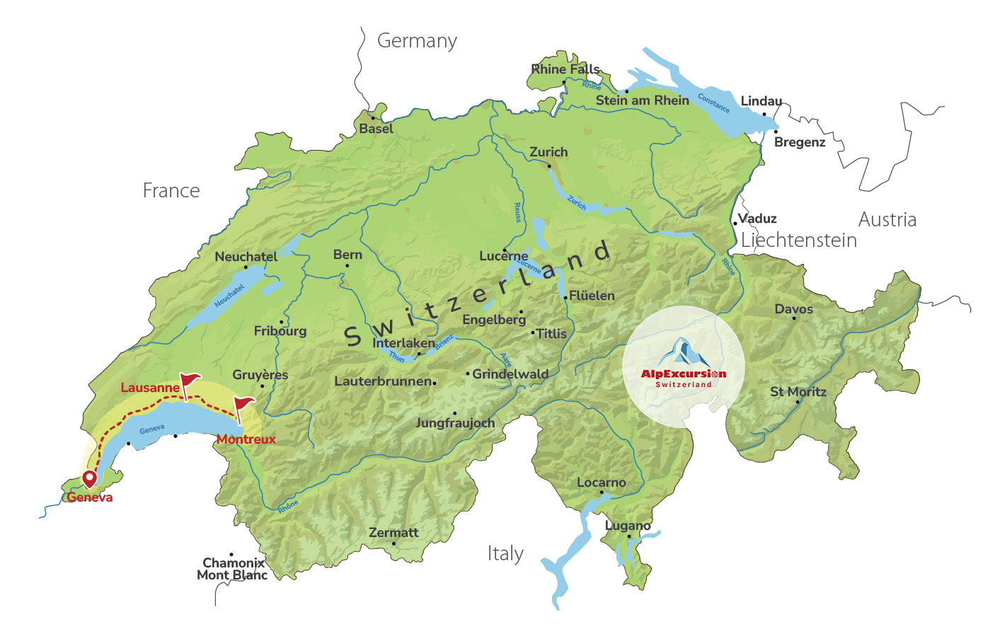 Bienvenido/a a la Riviera Suiza: Lausana y Montreux desde Ginebra