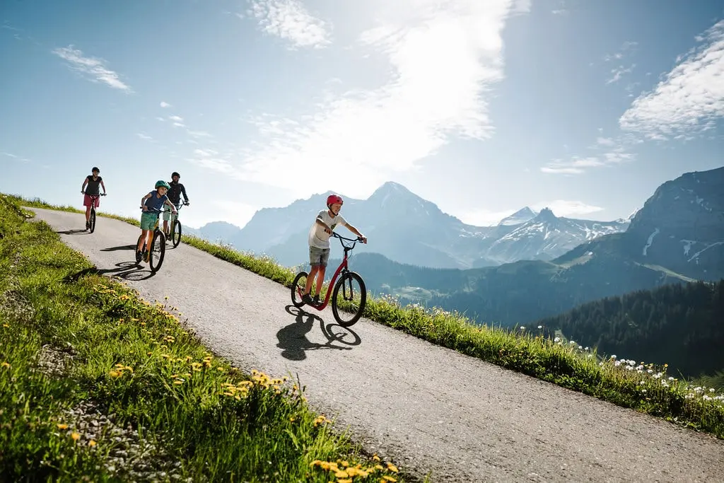 Trottibike descent, Adelboden