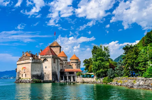 Chillon-Castle-in-Montreux-Switzerland