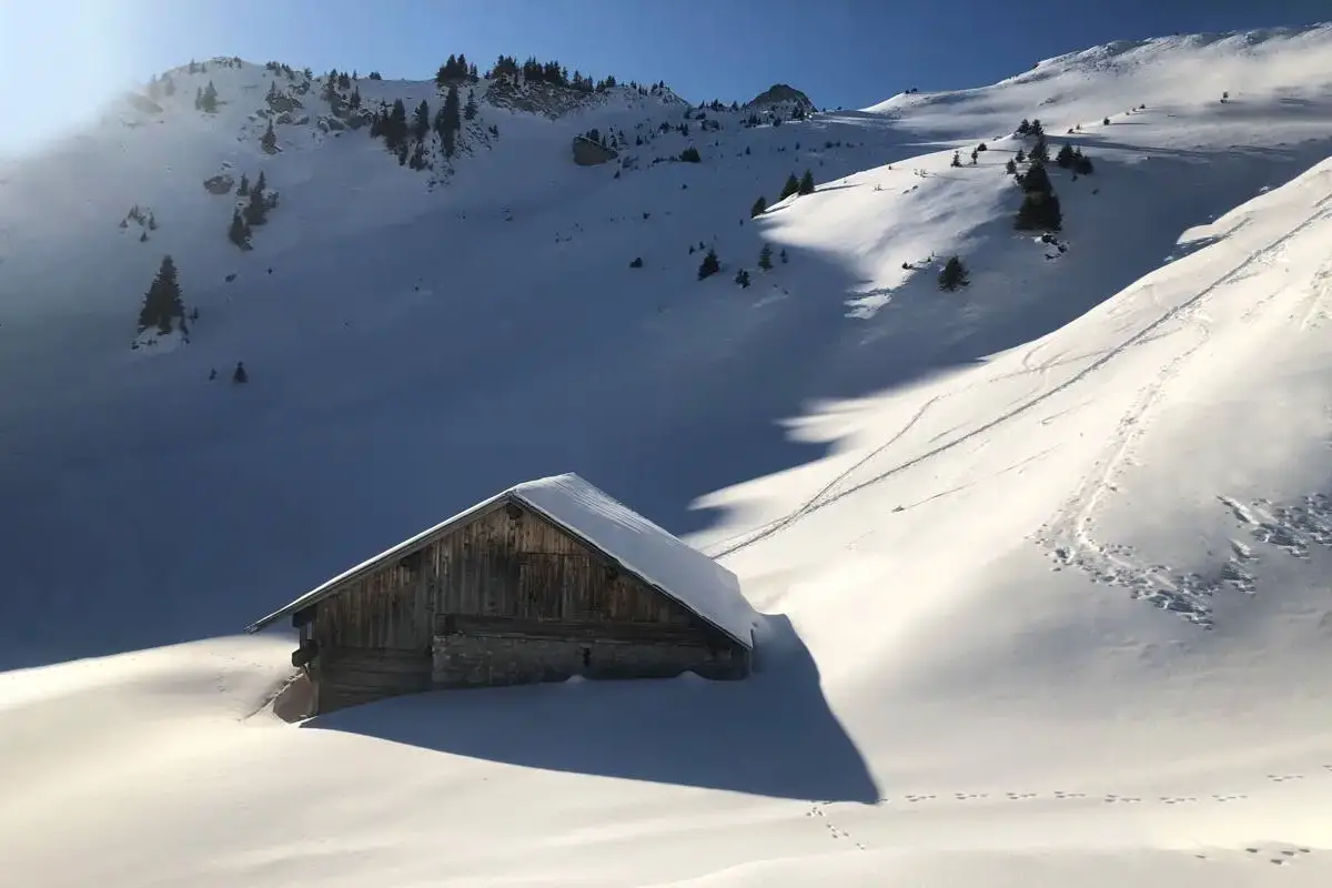 snowy-hut