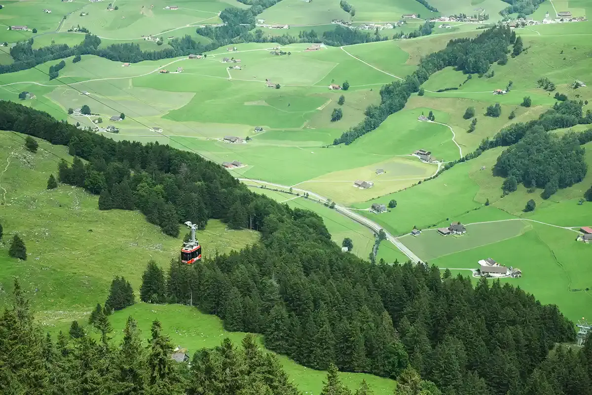 Stunning landscape, Mount Santis Cable Car