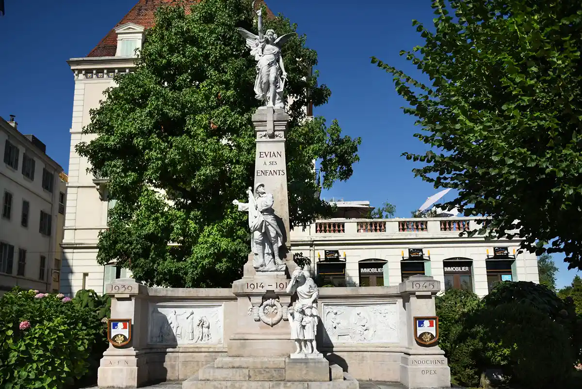 War memorial in Evian, France