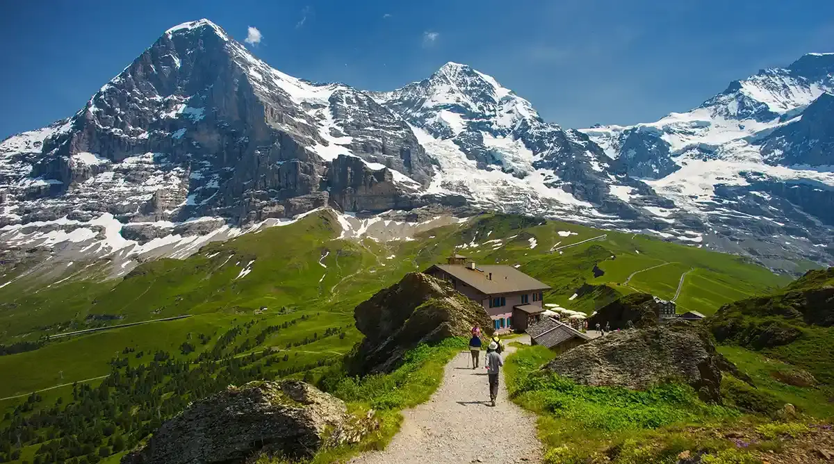 Jungfrau, Eiger and Monch peaks