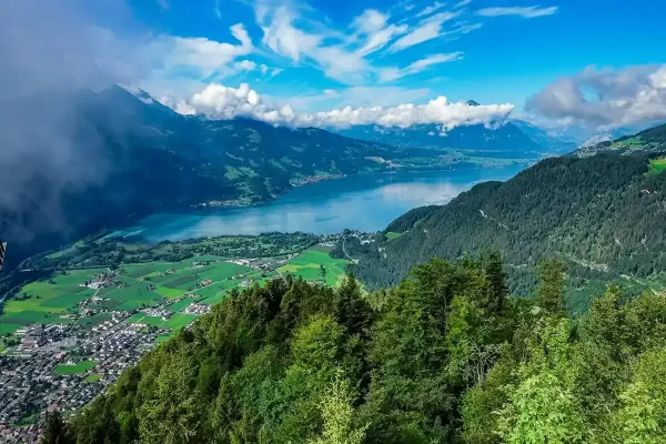 Panoramic view of Interlaken