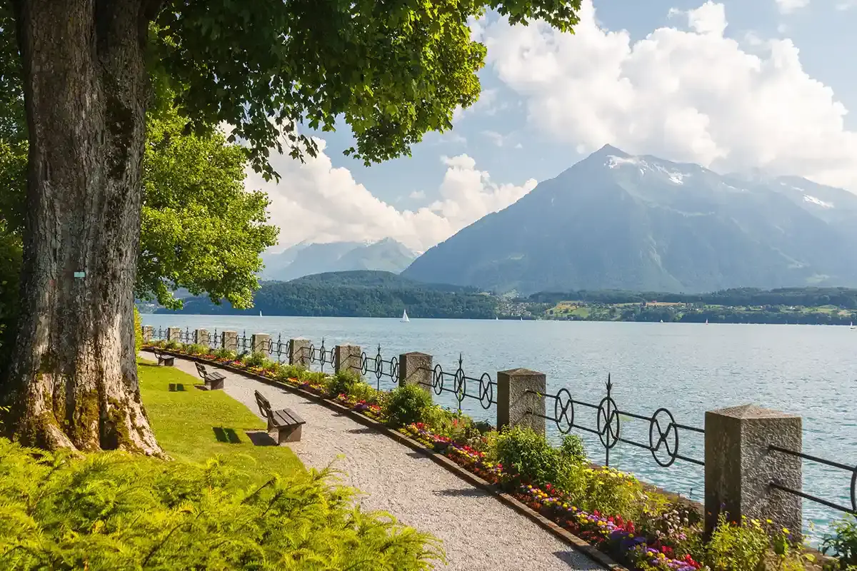 Beautiful Lake Thun, Switzerland